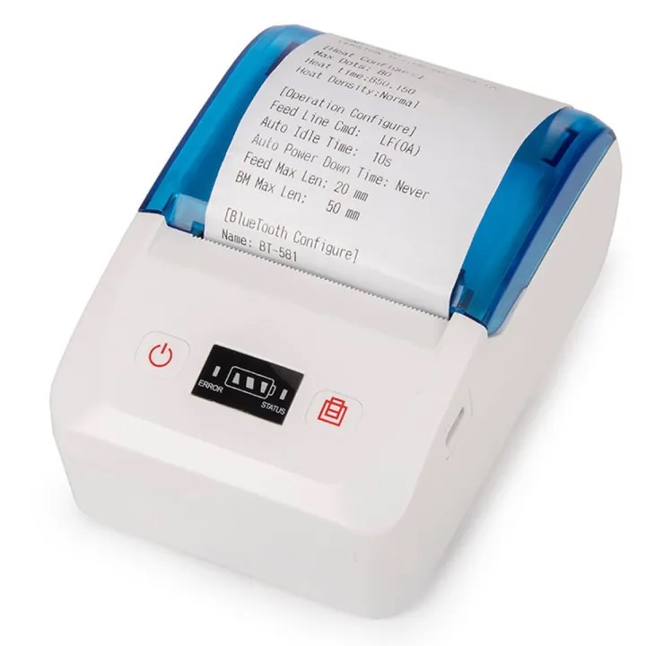 Wireless Inkless Thermal Printer 58 MM Thermal Receipt Printer Bluetooth